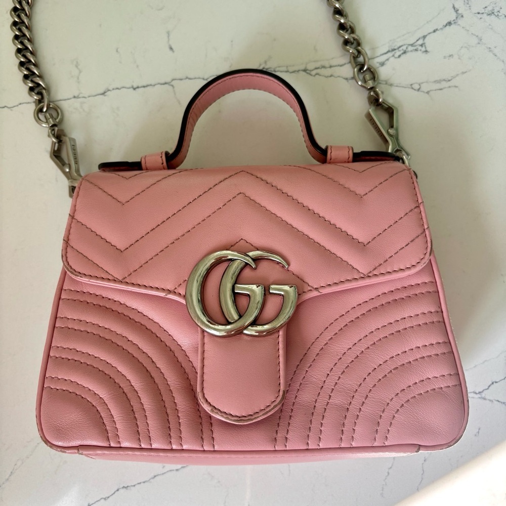 Gucci GG Marmont Mini Top Handle Bag - Picture 10 of 17